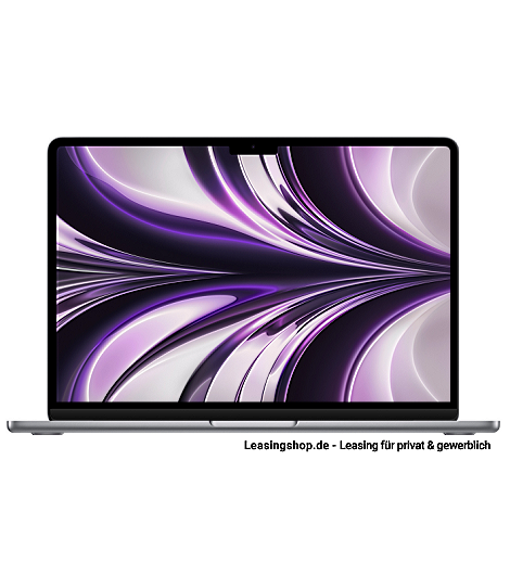 MacBook Air, Apple M2 Chip mit 8‑Core CPU und 8‑Core GPU, 256 GB bis 2 TB SSD leasen, Farbe Space Grau